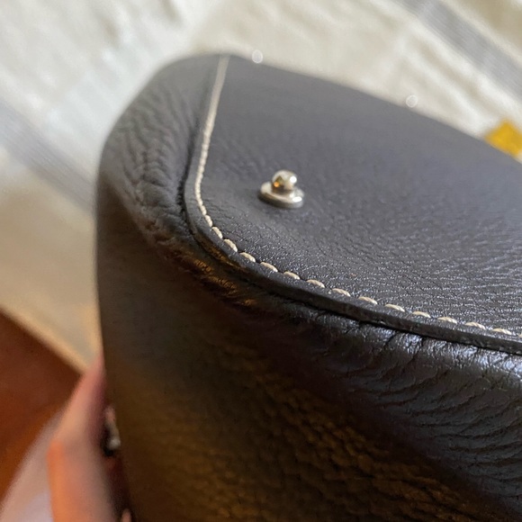 Dooney and Bourke Brown Pebble Leather Satchel - Picture 8 of 10